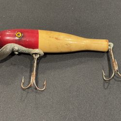 VINTAGE WOOD PAW PAW BABY PIKE LURE 