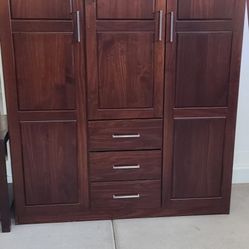 3 Door Wardrobe Armoire with drawers