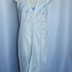 Chico’s Coconut Palm Stitch Duster Vest Size 0 Small (4/6)