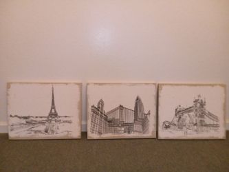 Canvas Paris pictures