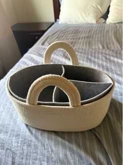 cotton rope organizer basket with dividers make a offer