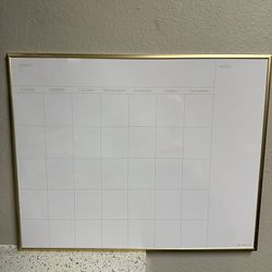 White Board Calendar 