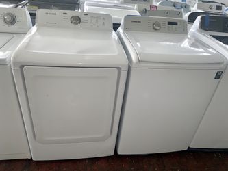 Samsung top load washer & electric dryer set in excellent conditions with 4 months warranty