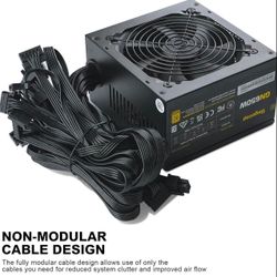 Segotep 650W 80 Plus Gold Certified Non-Modular ATX Power Supply New