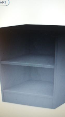 South shore smart basic open shelf night stand black new in box