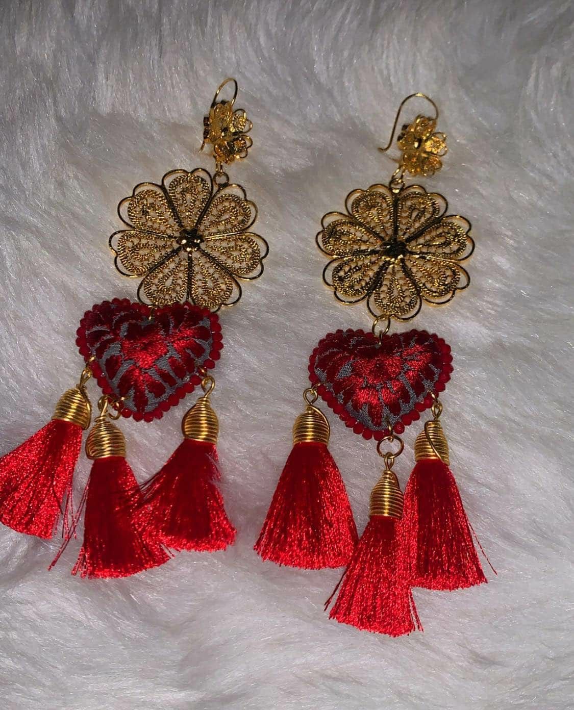 Aretes de filigrana , hechos a mano!