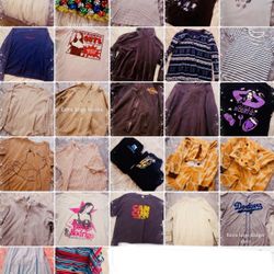 Bundle  Of Clothes With Hangers For $30 Pick Up Only