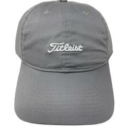 NEW Titleist Golf ⛳️ Hat Gray Cap Strap Back Adjustable Mens UV Nantucket