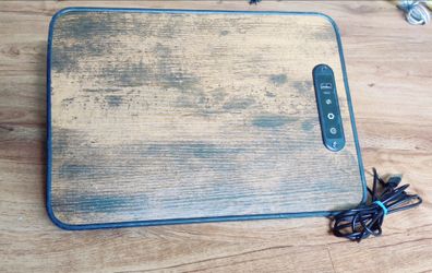 Bed frame bedside table with USB type C and type A charging station and 4 pin connector