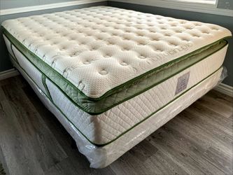 Calking Organic Elite Superior Hybrid Cool Gel Memory Foam Pillow Top 14inch Mattress