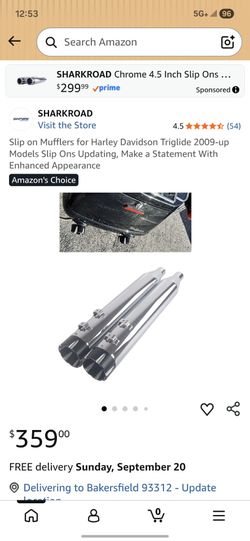 Brand New Sharkroad Tri-glide mufflers