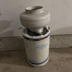 6inch Inline Can Fan With Carbon Filter 