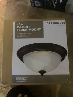 13-Inch 2-Light Flush Mount Ceiling Light