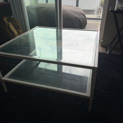 White Glass Coffee Table
