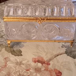 Heavy Crystal Jewelry Box