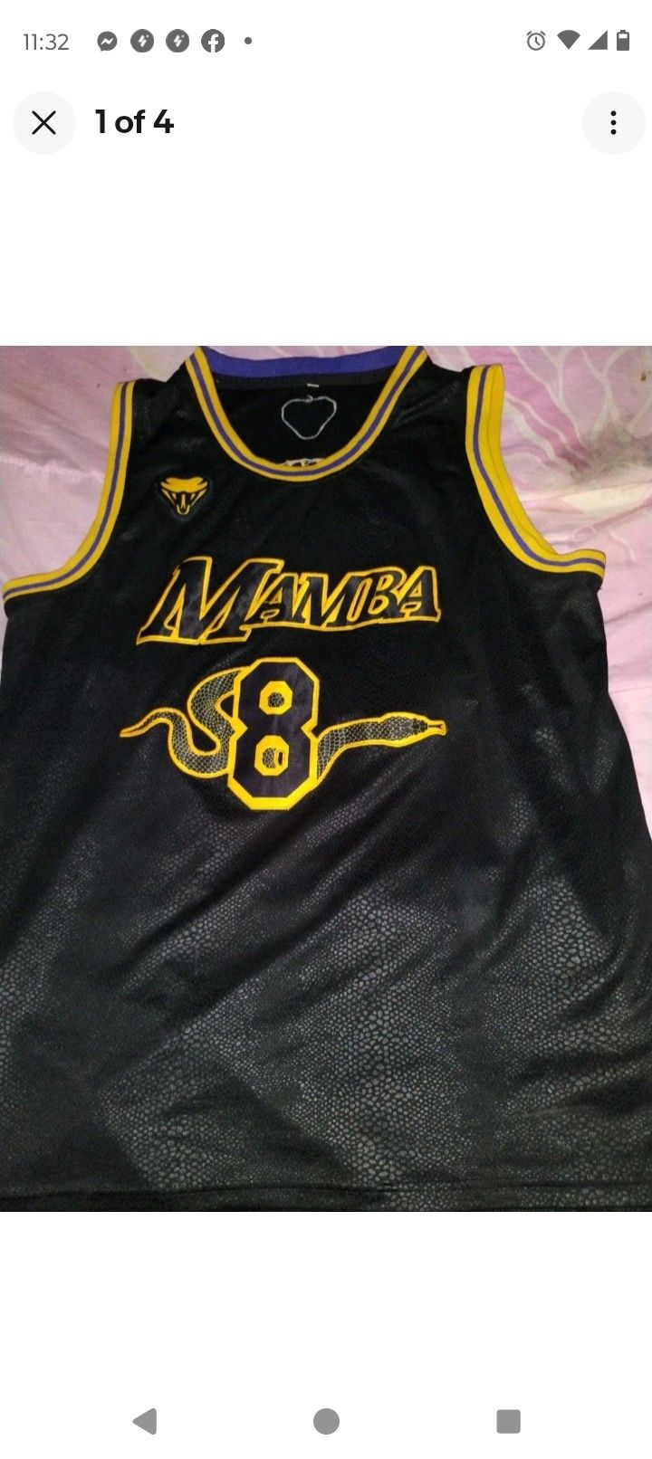 Kobe Mamba Jersey 2x Black