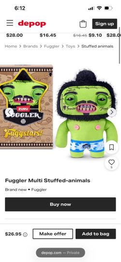 Zuru Fuggler Fuggstars Stuffed Animal Plush