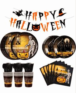 Halloween Plates and Cups