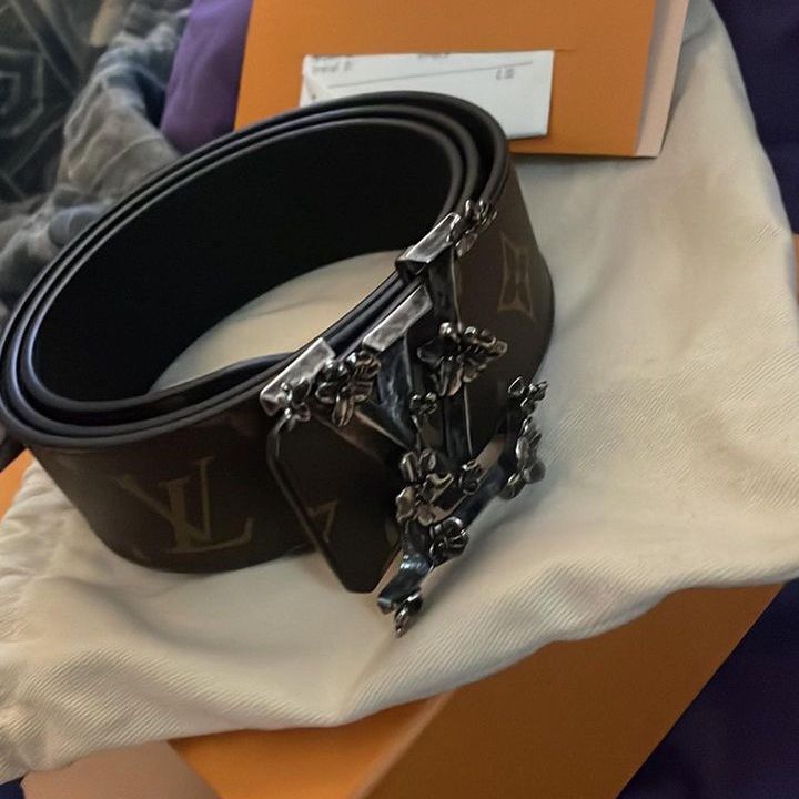 Virgil Louis Vuitton Pyramid Flower Belt for Sale in Commack, NY