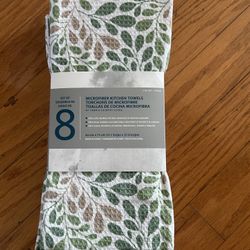 NWT town & country microfiber kitchen towel 8 pack