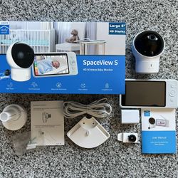 eufy Security Wireless Spaceview S Video Baby Monitor with Camera and Audio Security 720p HD Resolution Night Vision 5" Display 110° Wide-Angle 