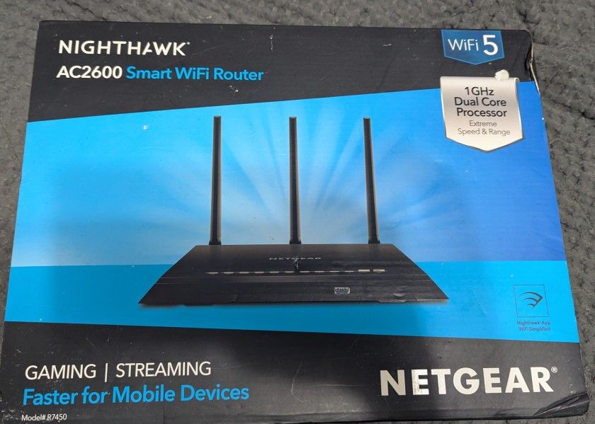 Netgear Nighthawk AC2600 WLAN-Router – MU-MIMO, Bis Zu 2,6 Gbit/s, Mit App-Steuerung