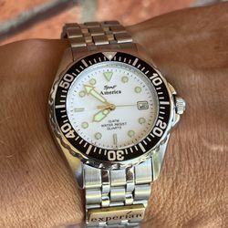 Vintage Diving Watch New Old Stock 38mm Needs Battery Great Diver! Can Change The Battery For Additional Fee
