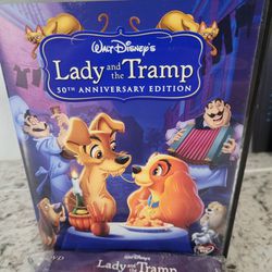Disney Lady and the Tramp 50th Anniversary Platinum Edition DVD w/ New Lanyard!