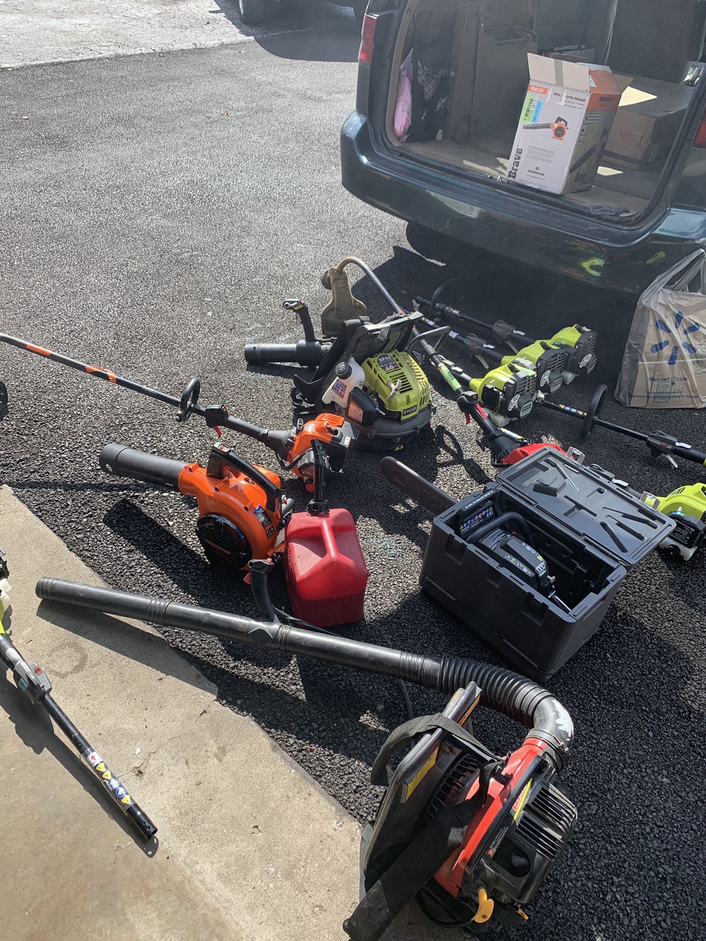 Weed eater chainsaw leaf blower