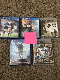 Various PS3 and PS4 games. ALL GAMES 10 DOLLARS EACH!