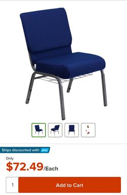 Church Chairs NAVY BL