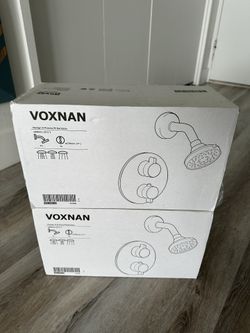 IKEA VOXNAN Showerhead with thermostatic faucet, chrome plated (Set Of 2)