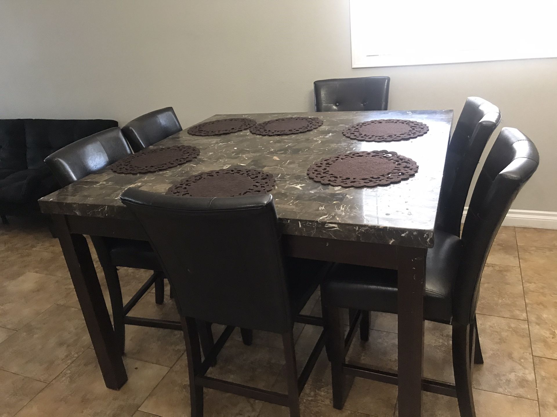 Dining table set (6 chairs)