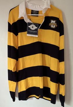 Charles River Apparel Classic Rugby Shirt Marquette Yellow/Black Striped XL
