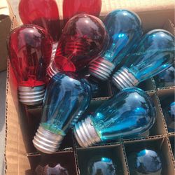 32 Colored Light Bulbs Standard Socket Base