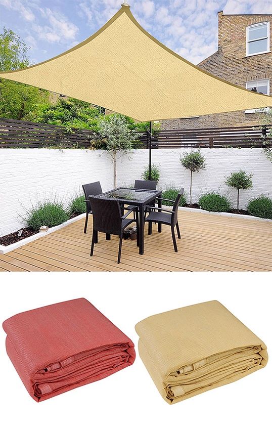 (NEW) $45 each Square 16’x16’ Sun Shade Sail Outdoor Canopy Patio Top Cover