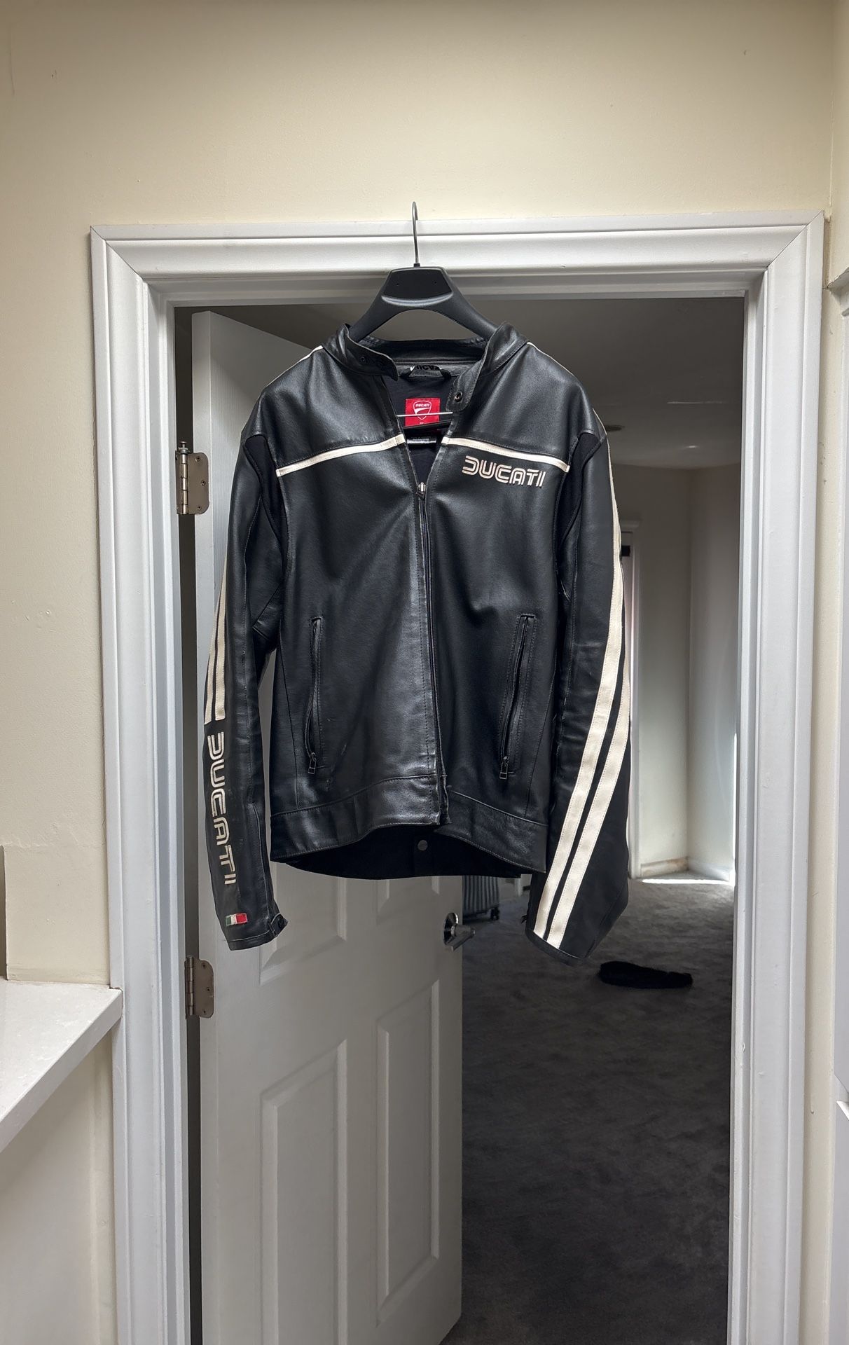 Dainese Ducati Motorcycle leather Jacket Size 56