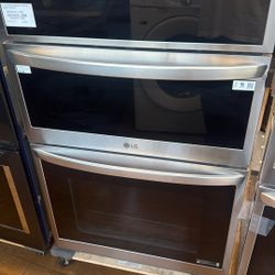 LG microwave wall oven combo