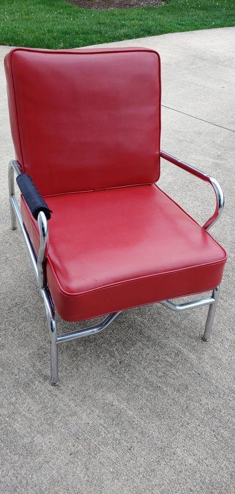 Mid Century Chrome Chair