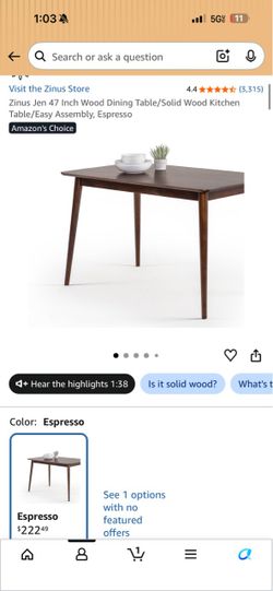 47” Dining Table + 4 White Metal Chairs — $150 OBO