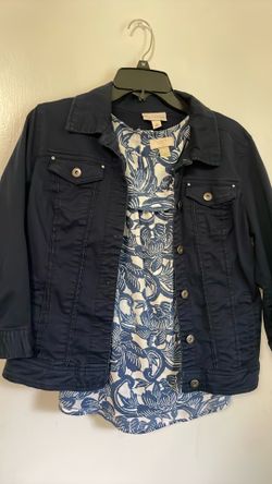 Jacket and sleeveless blouse