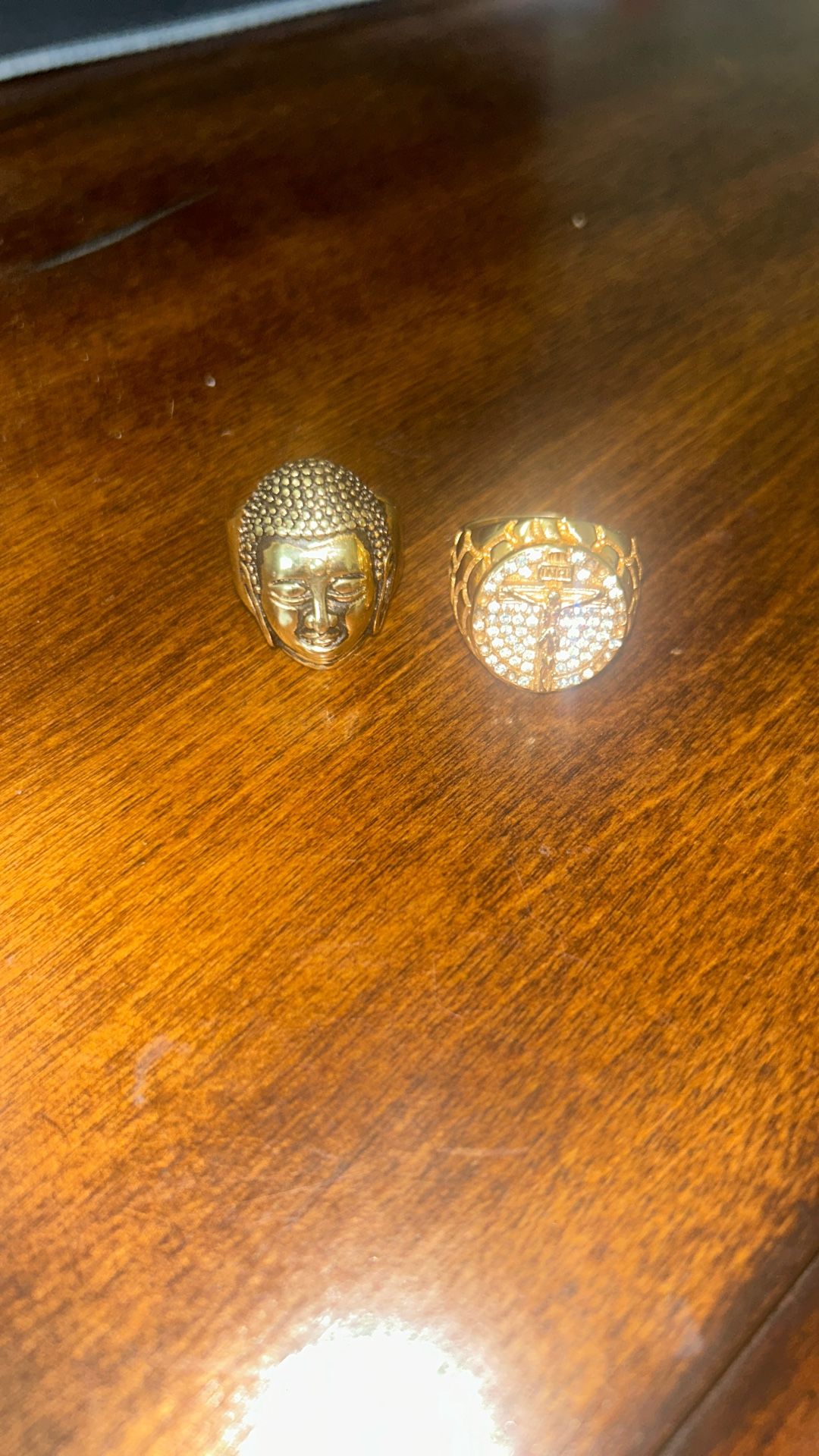 Buddah And Christ Rings