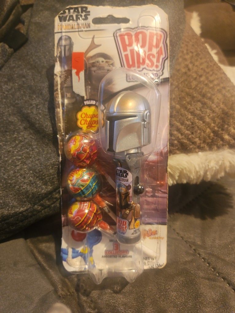 StarWars MANDALORIAN POPUPS CHUPA CHUPS  3 Lollipops