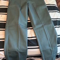 Green Dickies Skateboarding pants