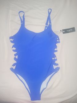 royal blue bathing suit