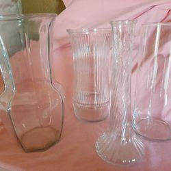 Clear Glass Vases   Available Now, 2024