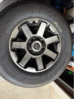 Bridgestone Dueler H/T tires and rims for 2021 4Runner