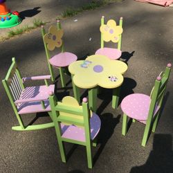 Doll Table And Chairs-size to use For Dolls 