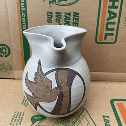 Studio Art Pottery Pitcher Stoneware