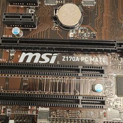 Motherboard MSI Z170a PC Mate. W I5 6400 for in Houston, TX -